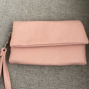 Pink wristlet wallet